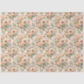 Elegante  geïnspireerde pastel Roos decoupage Tissuepapier (Voorkant)