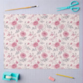 Elegante geïnspireerde roze roos decoupage tissuepapier (Craft)