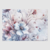 Elegante geïnspireerde Winter Bloemen Decoupage Tissuepapier (Voorkant)
