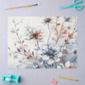 Elegante  geïnspireerde Winter Bloemen Decoupage Tissuepapier (Craft)