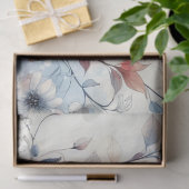 Elegante  geïnspireerde Winter Bloemen Decoupage Tissuepapier (Geschenk)