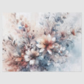 Elegante  geïnspireerde Winter Bloemen Decoupage Tissuepapier (Voorkant)