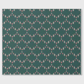 Elegante gekartelde kerstbomen inpakpapier (Vlak)