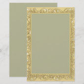 Elegante gekleurde gepersonaliseerde briefpapier (Voorkant / Achterkant)