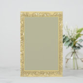 Elegante gekleurde gepersonaliseerde briefpapier (Staand voorkant)