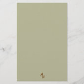 Elegante gekleurde gepersonaliseerde schrijfwaren briefpapier (Achterkant)