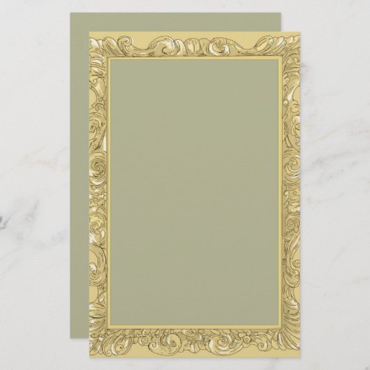 Elegante gekleurde gepersonaliseerde schrijfwaren briefpapier (Voorkant / Achterkant)