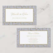 Elegante gekraakte verf vergulde gouden boetiek visitekaartje (Voorkant / Achterkant)