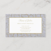 Elegante gekraakte verf vergulde gouden boetiek visitekaartje (Achterkant)