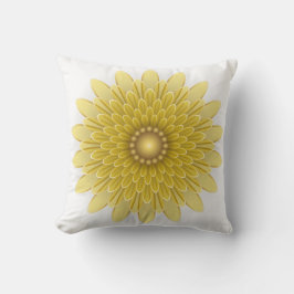 Elegante gele bloem kussen