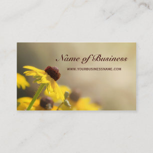 Elegante gele bloem zwart-eyed Susan Visitekaartje