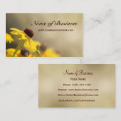 Elegante gele bloem zwart-eyed Susan Visitekaartje (Voorkant / Achterkant)