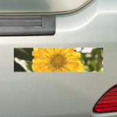 Elegante gele bloemen daisy bumpersticker (Op auto)