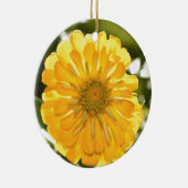 Elegante gele bloemen daisy keramisch ornament (Rechts)