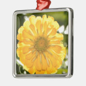 Elegante gele bloemen daisy metalen ornament (Links)
