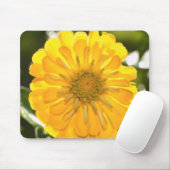 Elegante gele bloemen daisy muismat (Met muis)