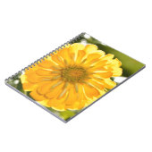 Elegante gele bloemen daisy notitieboek (Linkerzijde)
