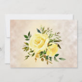Elegante Gele Bloemrozen Adreswijziging Aankondiging (Achterkant)