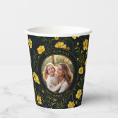 Elegante gele boterbloem Moederdag Papieren Bekers (Voorkant)