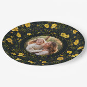 Elegante gele boterbloem Moederdag Papieren Bordje (Gekanteld)