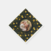 Elegante gele boterbloem Moederdag Servet (Hoek)