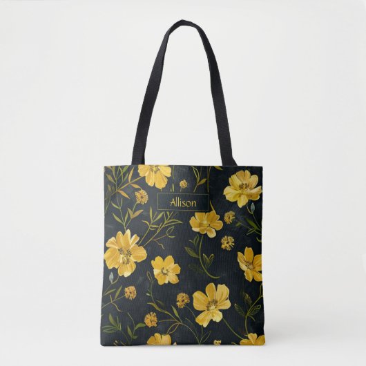 Elegante gele boterbloem tote bag (Voorkant)