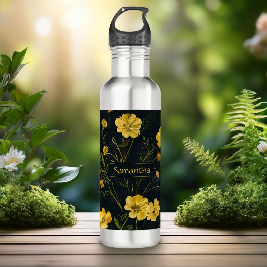 Elegante gele boterbloem waterfles