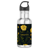 Elegante gele boterbloem waterfles (Voorkant)