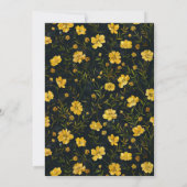 Elegante gele Buttercup Surprise verjaardagsfeestj Kaart (Achterkant)