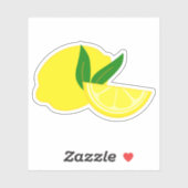 Elegante gele citroen sticker (Vel)