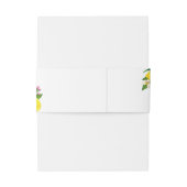 Elegante gele citroen zomer bruiloft uitnodigingen wikkel (Achterkant Voorbeeld)