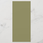 Elegante Gele en Ivoorwitte Rozen Bruiloft Menu (Achterkant)