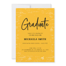 Elegante gele gouden afstudeer wiskunde afstuderen