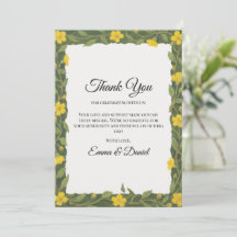 Elegante Gele Groene Wilde Bloemen Bloemstuk