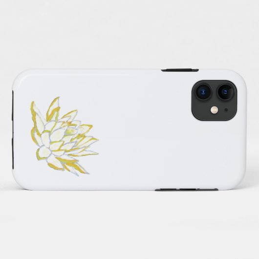 Elegante gele Lotus Bloem Boho Bloemen Case-Mate iPhone Case (Achterkant (horizontaal))