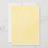 Elegante Gele Magnolia Save the Date Uitnodiging (Achterkant)