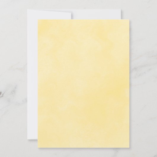 Elegante Gele Magnolia Save the Date Uitnodiging (Achterkant)