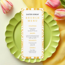 Elegante gele Paaszondag Brunch Floral Chic