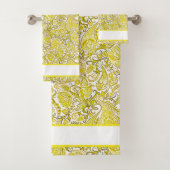 Elegante gele paisley bad handdoek (Insitu)