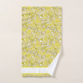 Elegante gele paisley bad handdoek (Handdoek)
