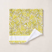 Elegante gele paisley bad handdoek (Wasdoekje)