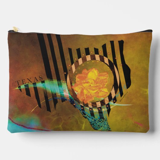 Elegante Gele Roos van Texas Draagtas_L Etui (Voorkant)