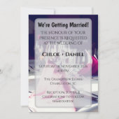 Elegante Gele Servet Formeel Banket Diner Bruiloft Kaart (Voorkant)