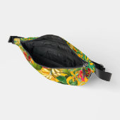 Elegante gele tropische bladeren vruchten heuptasje (Open)