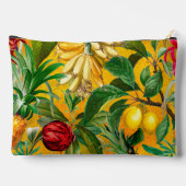 Elegante gele tropische bladeren vruchten patroon etui (Achterkant)