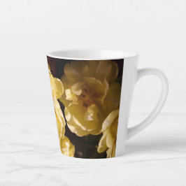 Elegante Gele Tulpen Bloemen Latte Mok