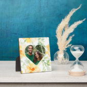 Elegante gele waterverf bloemen aangepaste foto fotoplaat (Insitu)