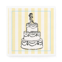 Elegante Gele Whimsical Pastel Preppy Strepen