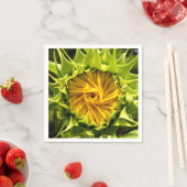 Elegante gele zonnebloem foto servet (Insitu)