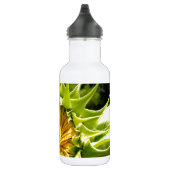 Elegante gele zonnebloem foto waterfles  (Rechts)